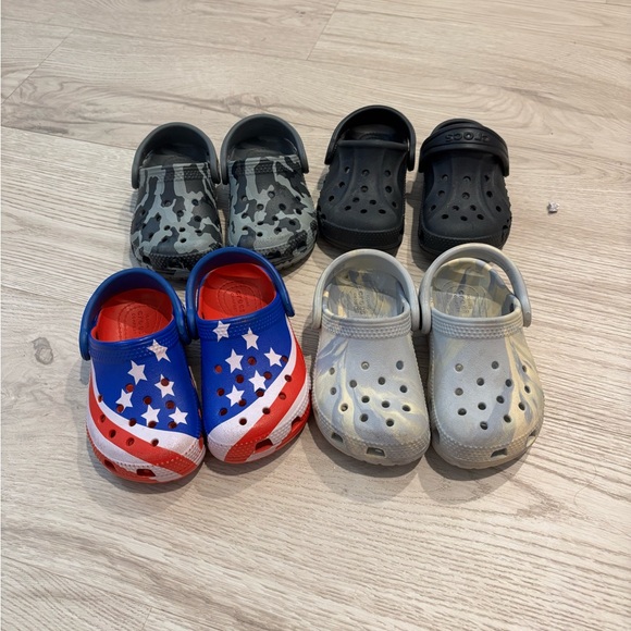 CROCS Other - 4 pairs of toddler crocs size 7